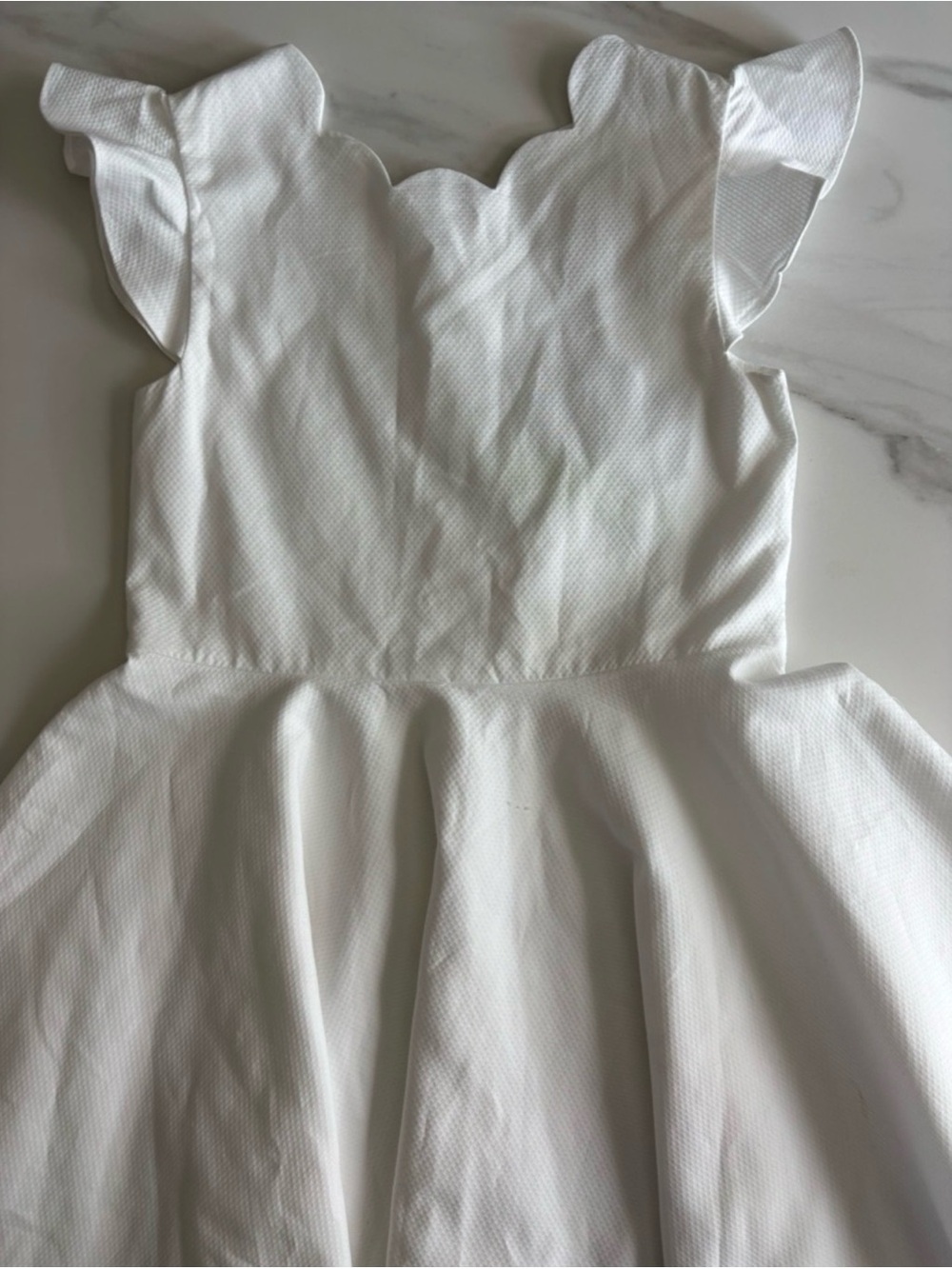 Jacadi White Dress Sz 10